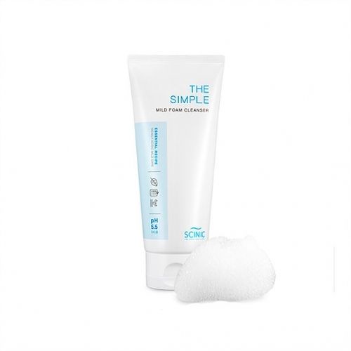 Слабокислотная пенка для умывания для чувствительной кожи Scinic The Simple Washing Foam